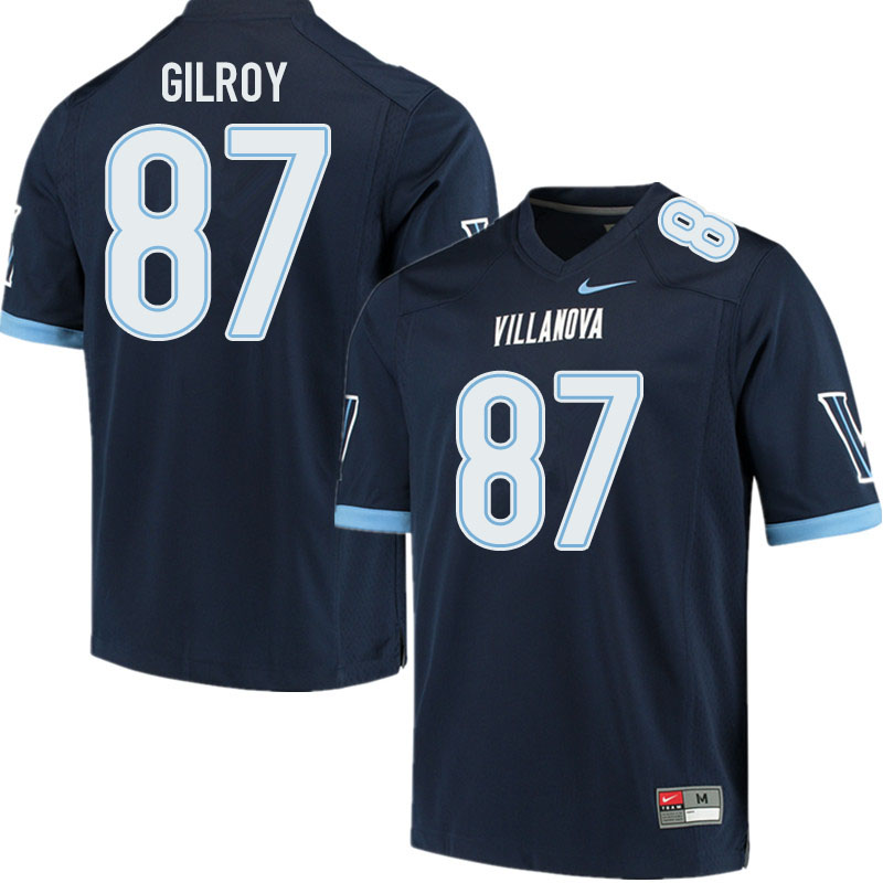 Men #87 Charlie Gilroy Villanova Wildcats College Football Jerseys Sale-Navy